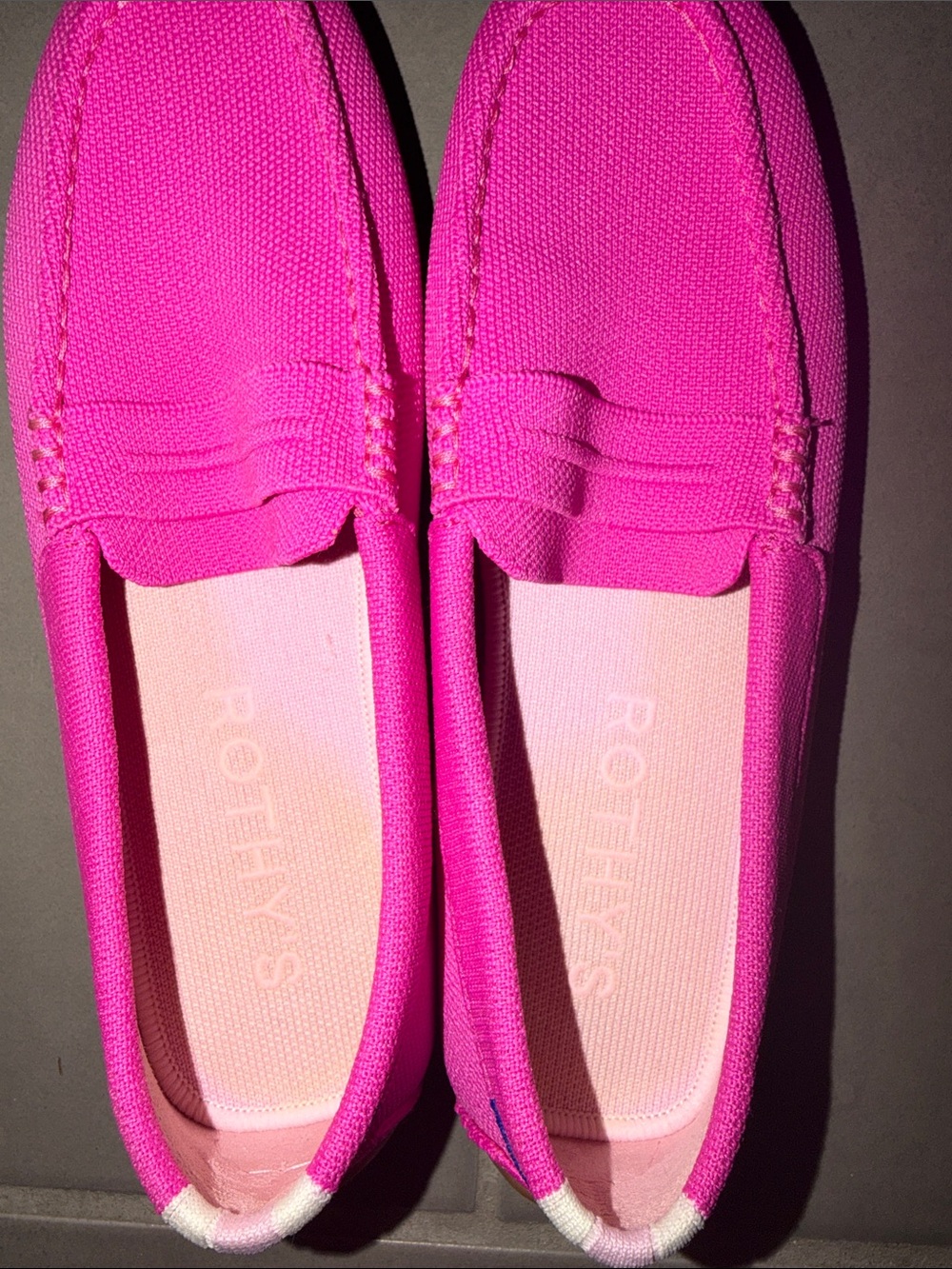 Rothy's The Driver Pink Slip-On Loafers Size 9 - Picture 3 of 3